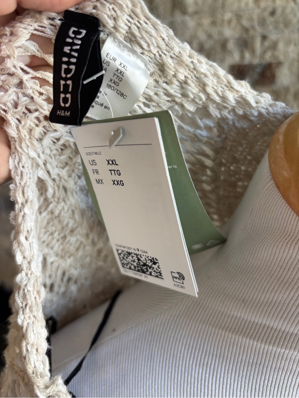H&M Cream Knit Long Sleeve Maxi Dress - Picture 4 of 8
